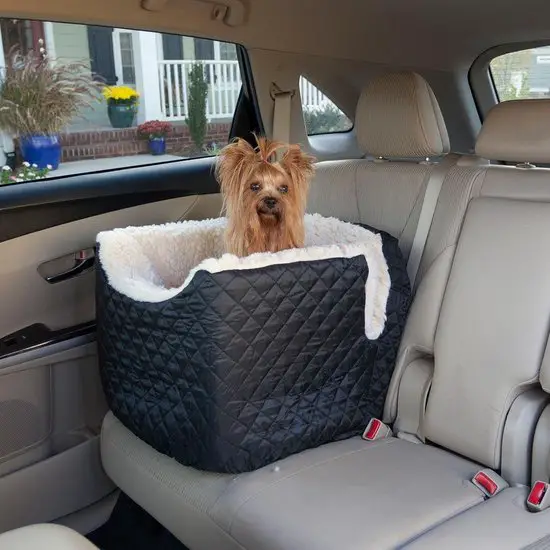 Snoozer Lookout - Autostoel - Autozitje voor honden - Medium 48 cm x 56 cm x 43 cm - Zwart