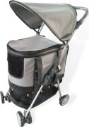 Topmast Excellent - Hondenbuggy - Antraciet - Inklapbare - 4 Wielen - Comfort Buggy